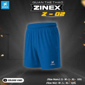 Quần thể thao Zinex Z-02 xanh bích – Năng động & thời trang unisex
