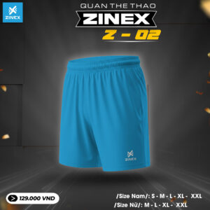 Quần thể thao Zinex Z-02 xanh dương - Năng động & tiện lợi
